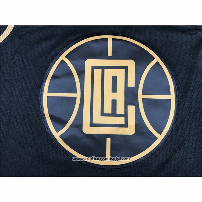 Camiseta Golden Edition Los Angeles Clippers Paul George #13 Negro